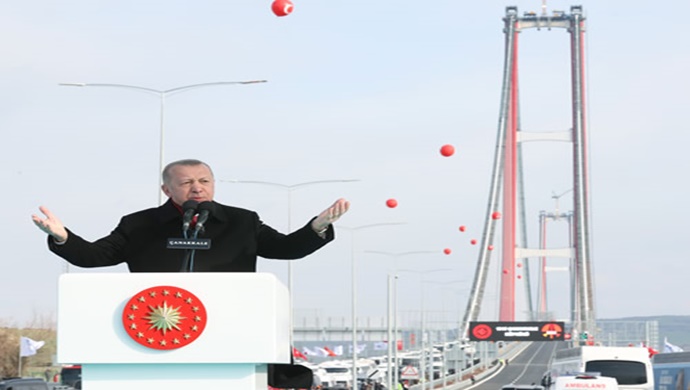 Cumhurbaşkanı Erdoğan, 1915 Çanakkale Köprüsü’nün açılışını yaptı