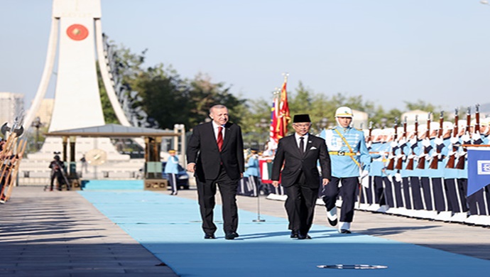 Malezya Kralı Sultan Abdullah Şah Cumhurbaşkanlığı Külliyesinde