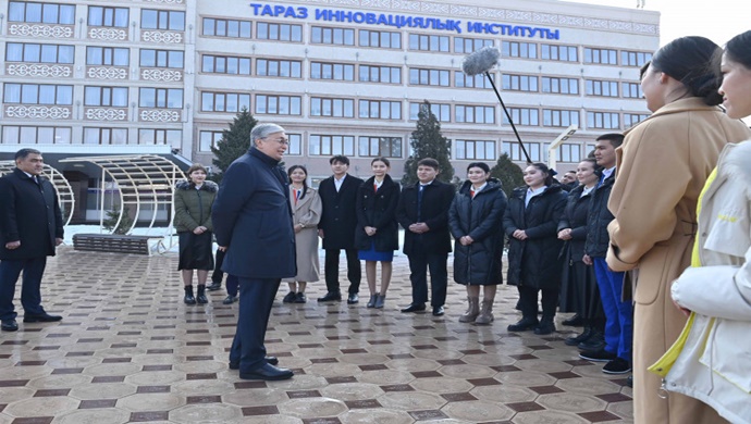 Мемлекет басшысы Тараз қаласындағы Студенттер үйіне барды