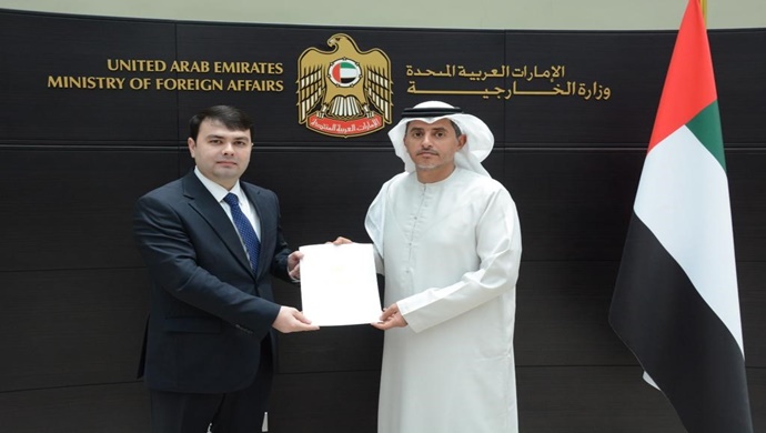 Presentation of the Letter of Commission at the Office of the UAE Ministry of Foreign Affairs in Dubai