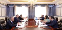 Meeting of the Minister with the Regional representative of the UNODC in Central Asia