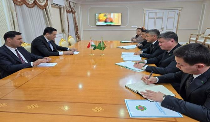 Meeting of Ambassador of the Republic of Tajikistan with the Governor of Ahal region of Turkmenistan