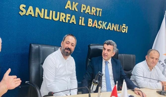 İŞ ADAMI MEHMET YAŞAR`DAN AK PARTİ ŞANLIURFA İL BAŞKANI MEHMET İLHAMİ GÜNBEGİ `YE ZİYARET