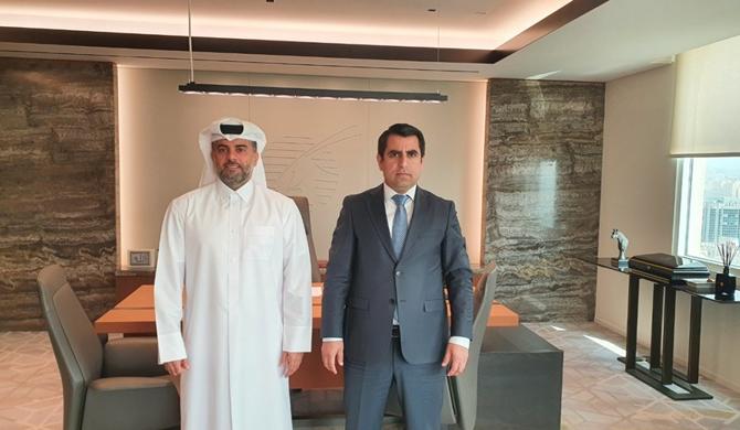 Meeting of the Ambassador with the GCEO of Qatar Airways