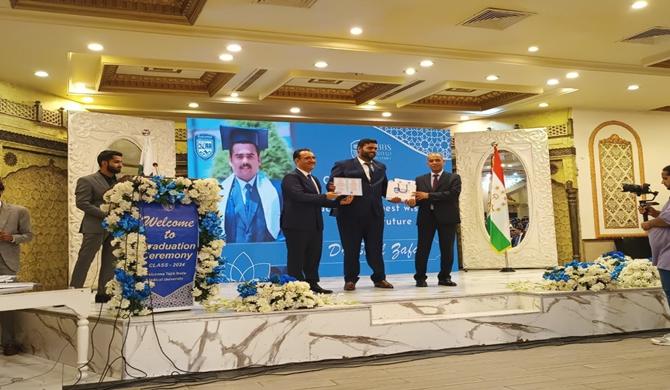 Participation in the ceremony of awarding diplomas to the first graduates of the Medical University of Tajikistan