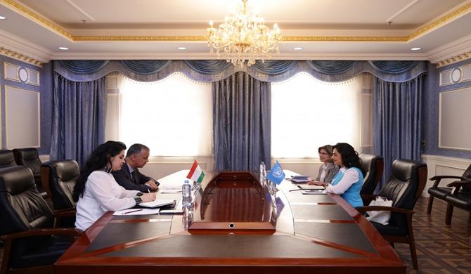 Meeting of the First Deputy Minister of Foreign Affairs with the Head of UN-Women Office in Tajikistan