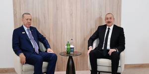 İlham Aliyev Türkiye Cumhurbaşkanı ile görüştü