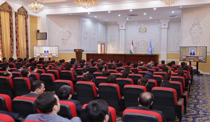 Collective viewing of the Address of the Founder of Peace and National Unity – Leader of the Nation, President of the Republic of Tajikistan, His Excellency Emomali Rahmon