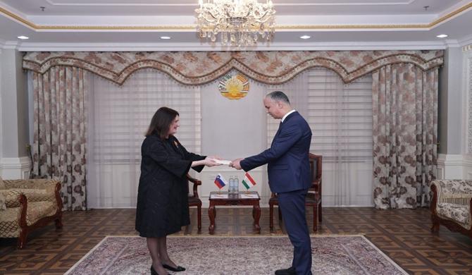 Presentation of the copy of the Credentials of the Ambassador of Slovenia