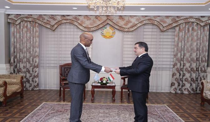 Presentation of the Copy of Credentials by the Ambassador of the Federal Republic of Somalia to the Republic of Tajikistan